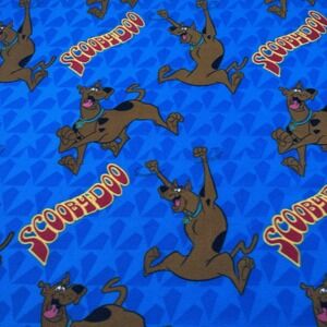 Scooby-Doo Vintage 2003 Fleece Throw Blanket Blue Hanna-Barbera 46x60"